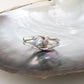 Abrolhos Keshi Pearl and Pink Sapphire Ring