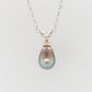 Abrolhos Islands Drop Pearl Pendant with Diamond Bale