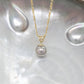 Pearl Pendant with Champane Diamond