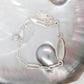 Baby Bracelet with Keshi Pearl and Turtle Charm