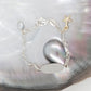 Baby Bracelet with Keshi Pearl and Gold Starfish charm