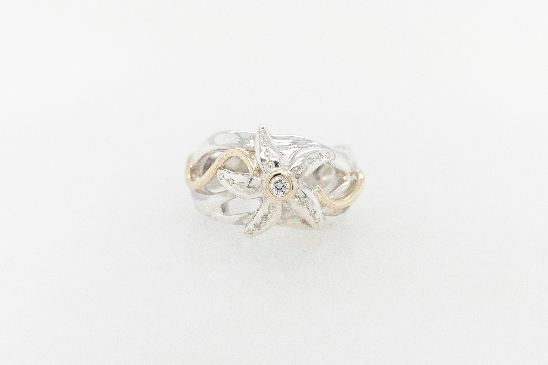 Starfish Diamond Ring 