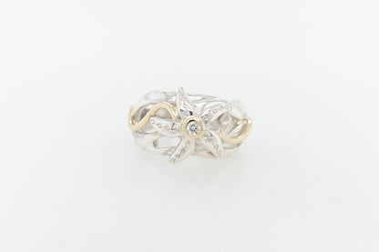 Starfish Diamond Ring 