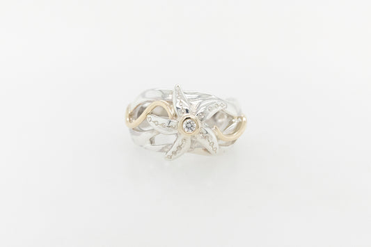 Starfish Diamond Ring 