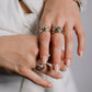 Starfish Diamond Swirl Ring