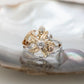 Starfish Diamond Swirl Ring