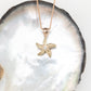 Starfish Diamond Pendant with Filigree Bale