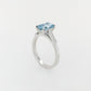 Blue Laboratory Diamond Ring