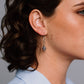 Knitted Abrolhos Pearl Oval Hook Earrings 