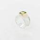 Embossed Wide Peridot Ring
