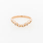 Pink Champagne and White Diamond Wedding Ring