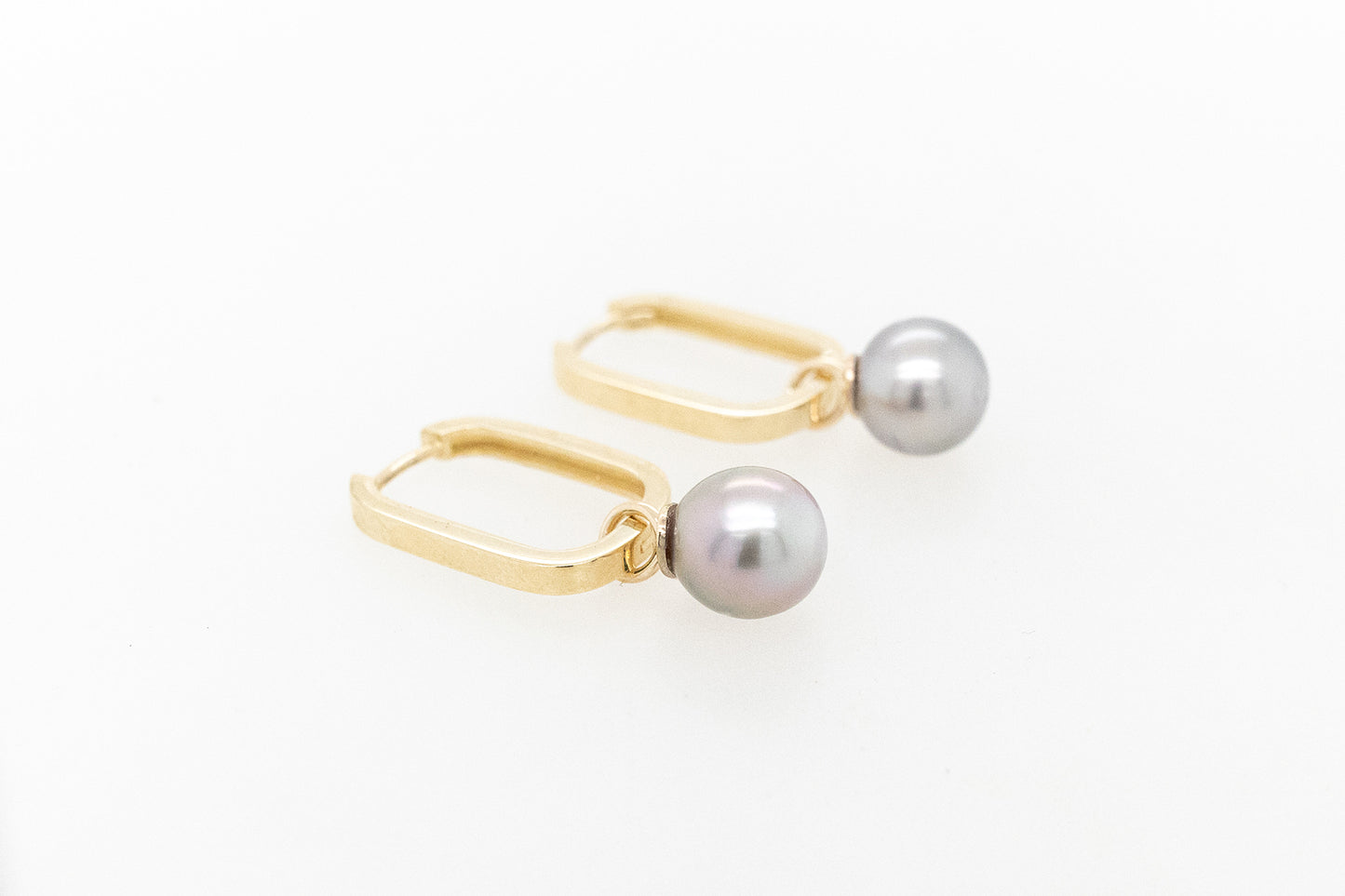 Pearl Huggie Earrings