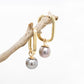 Pearl Huggie Earrings