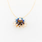 Everlasting Flower Pendant with Titanium & White Diamond
