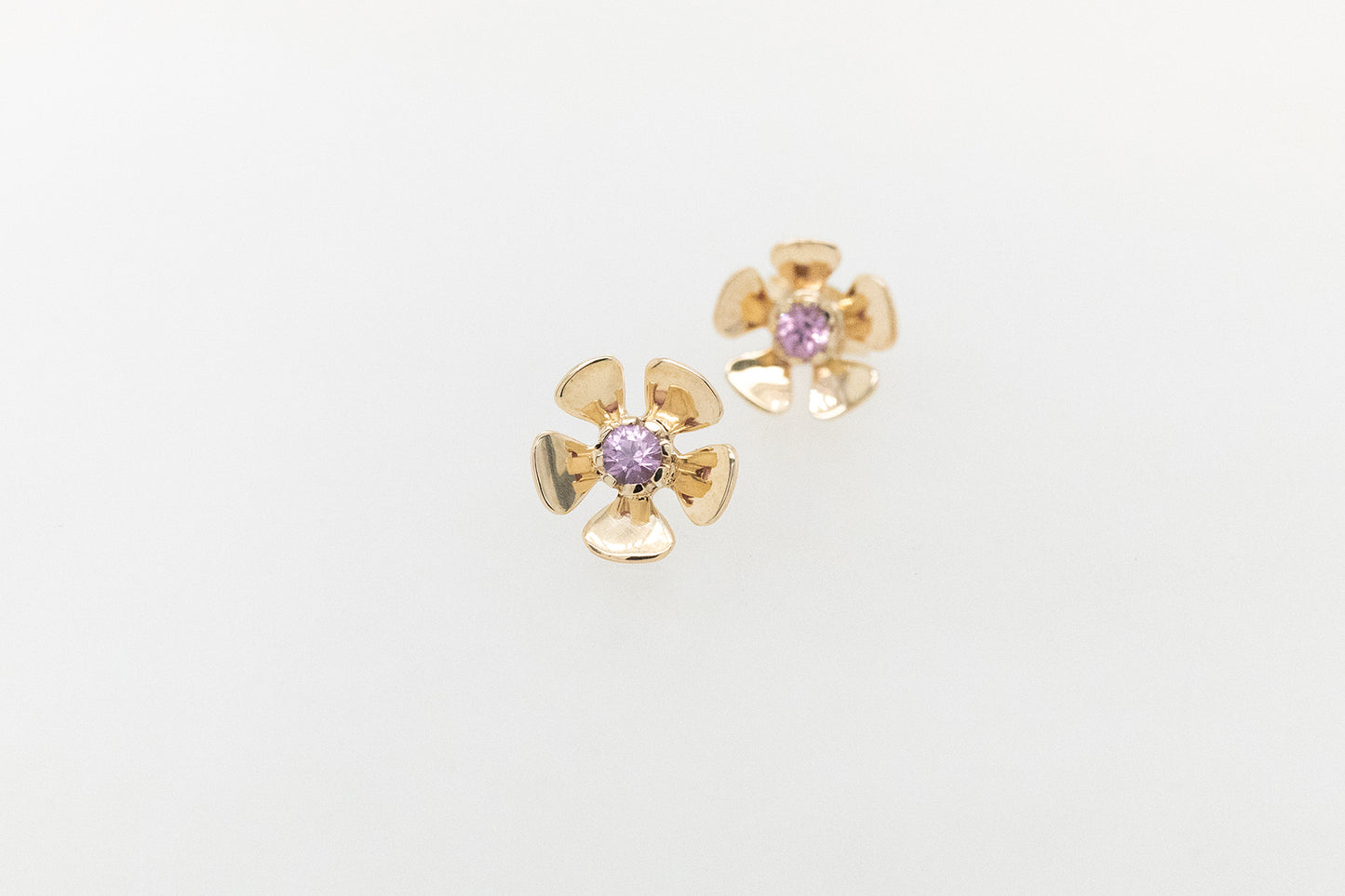 Geraldton Wax Sapphire Earrings 