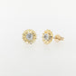 Diamond Everlasting Flower Stud Earrings