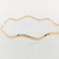 Wavy Textured Gold Bangle