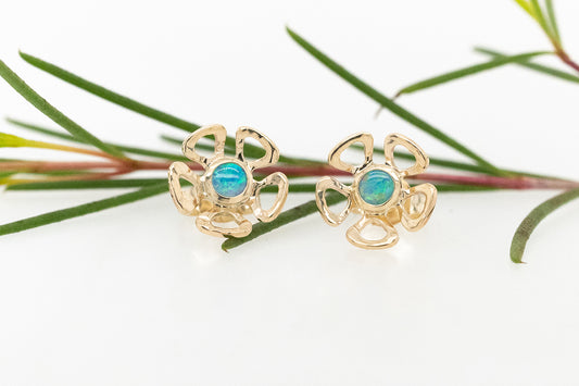 Opal Geraldton Wax Studs