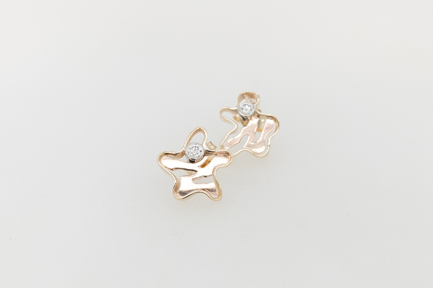 Diamond Seaweed Studs 