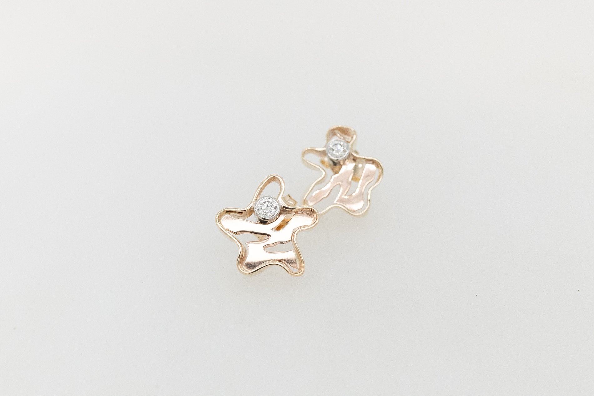 Diamond Seaweed Studs 