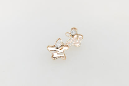 Diamond Seaweed Studs 