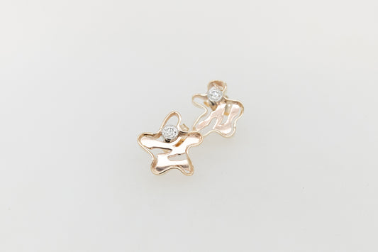 Diamond Seaweed Studs 
