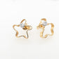 Diamond Seaweed Studs 