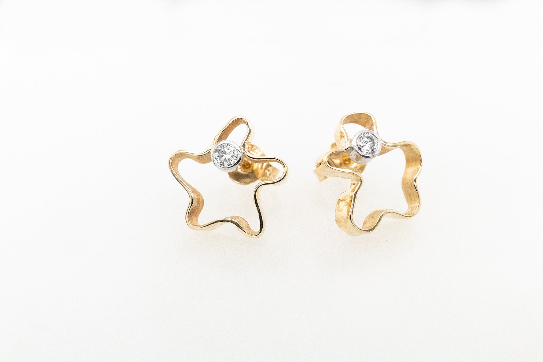 Diamond Seaweed Studs 