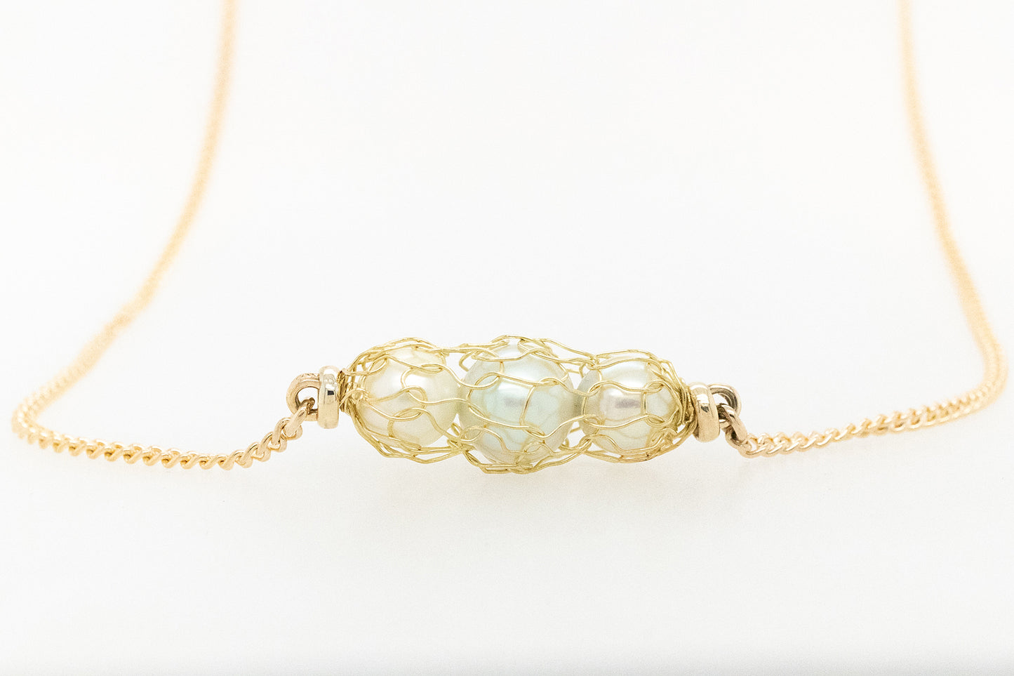 Akoya Knitted necklace