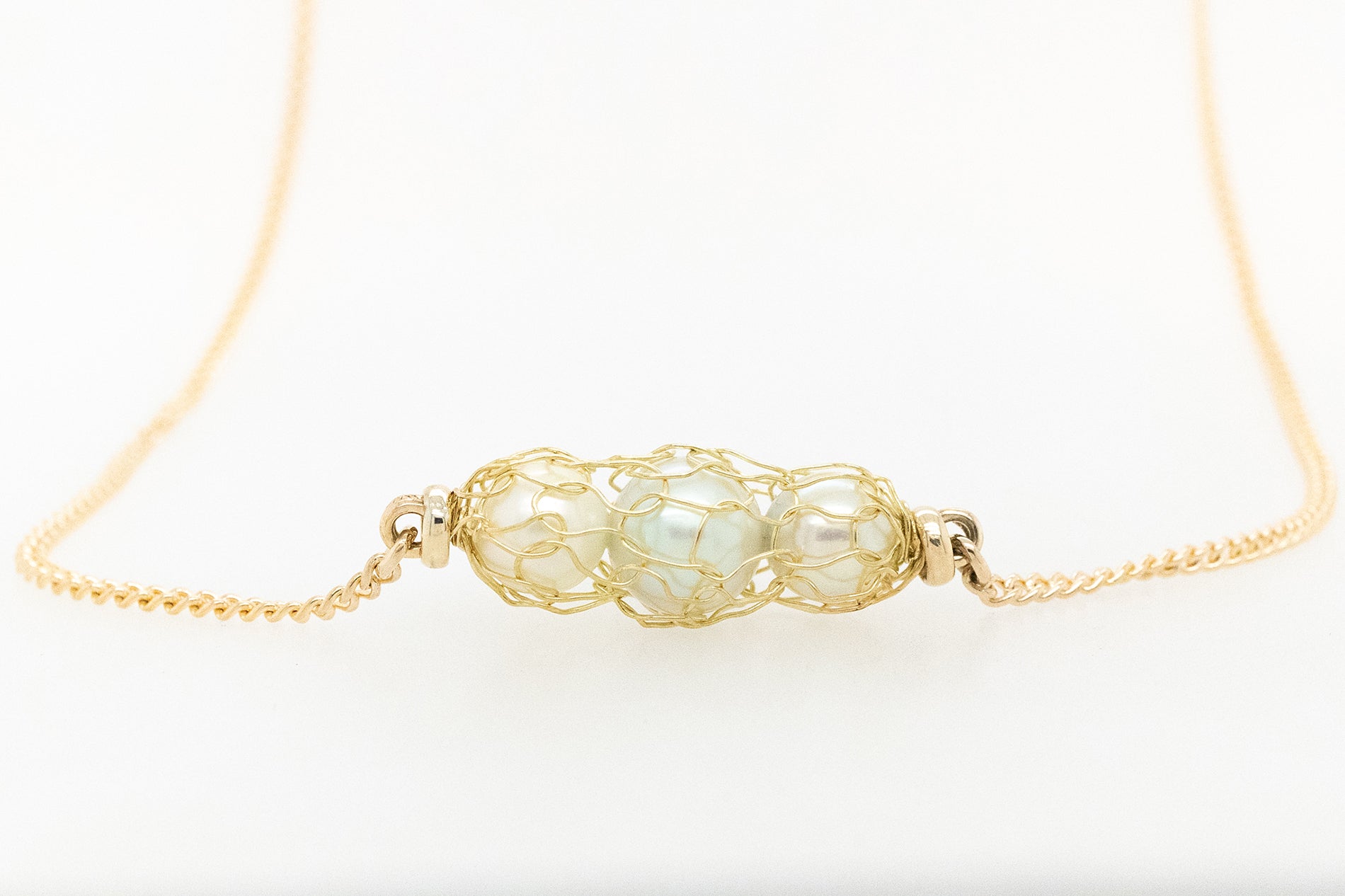 Akoya Knitted necklace