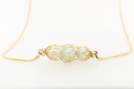 Akoya Knitted necklace