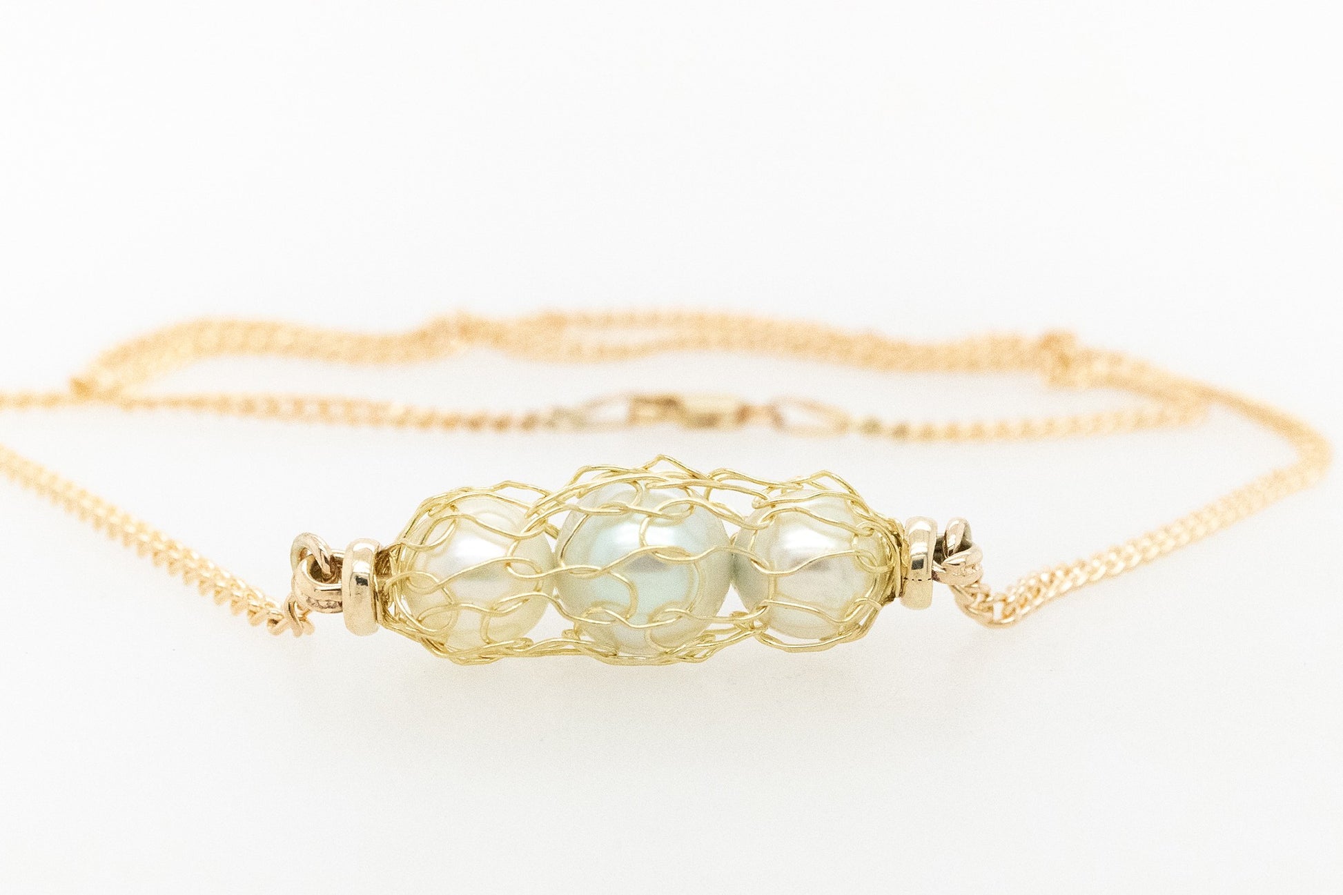 Akoya Knitted necklace