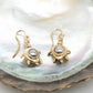Abrolhos Island Pearl and Diamond Turtle Earrings