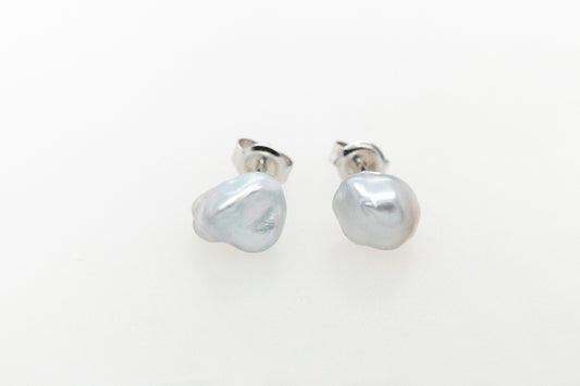 Abrolhos Island Pearl Keshi Stud Earrings 