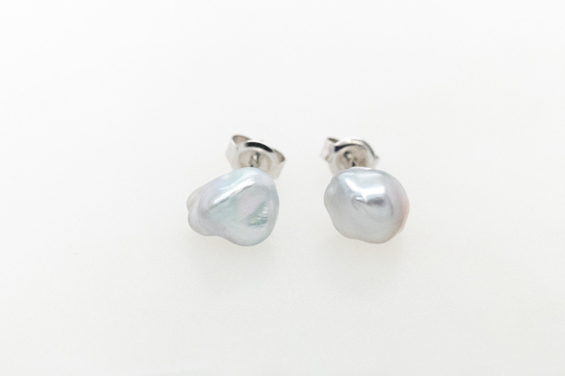 Abrolhos Island Pearl Keshi Stud Earrings 