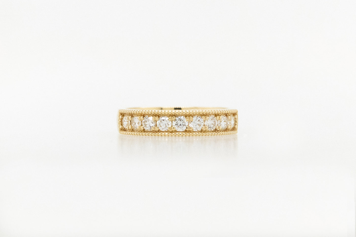 0.05ct Milgrain Wedding Ring