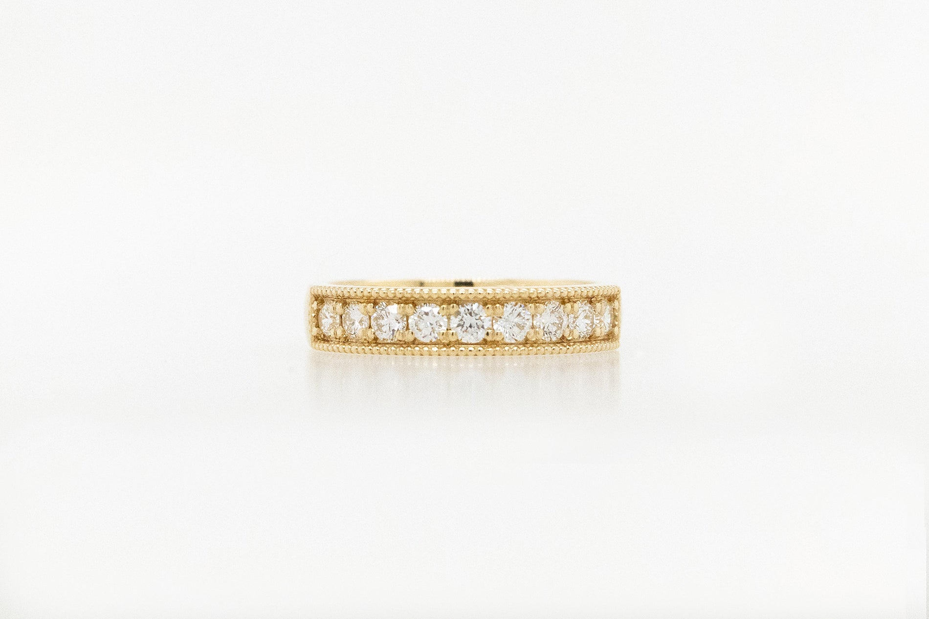 0.05ct Milgrain Wedding Ring