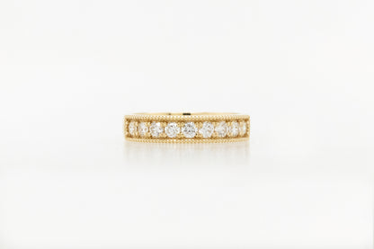 0.05ct Milgrain Wedding Ring