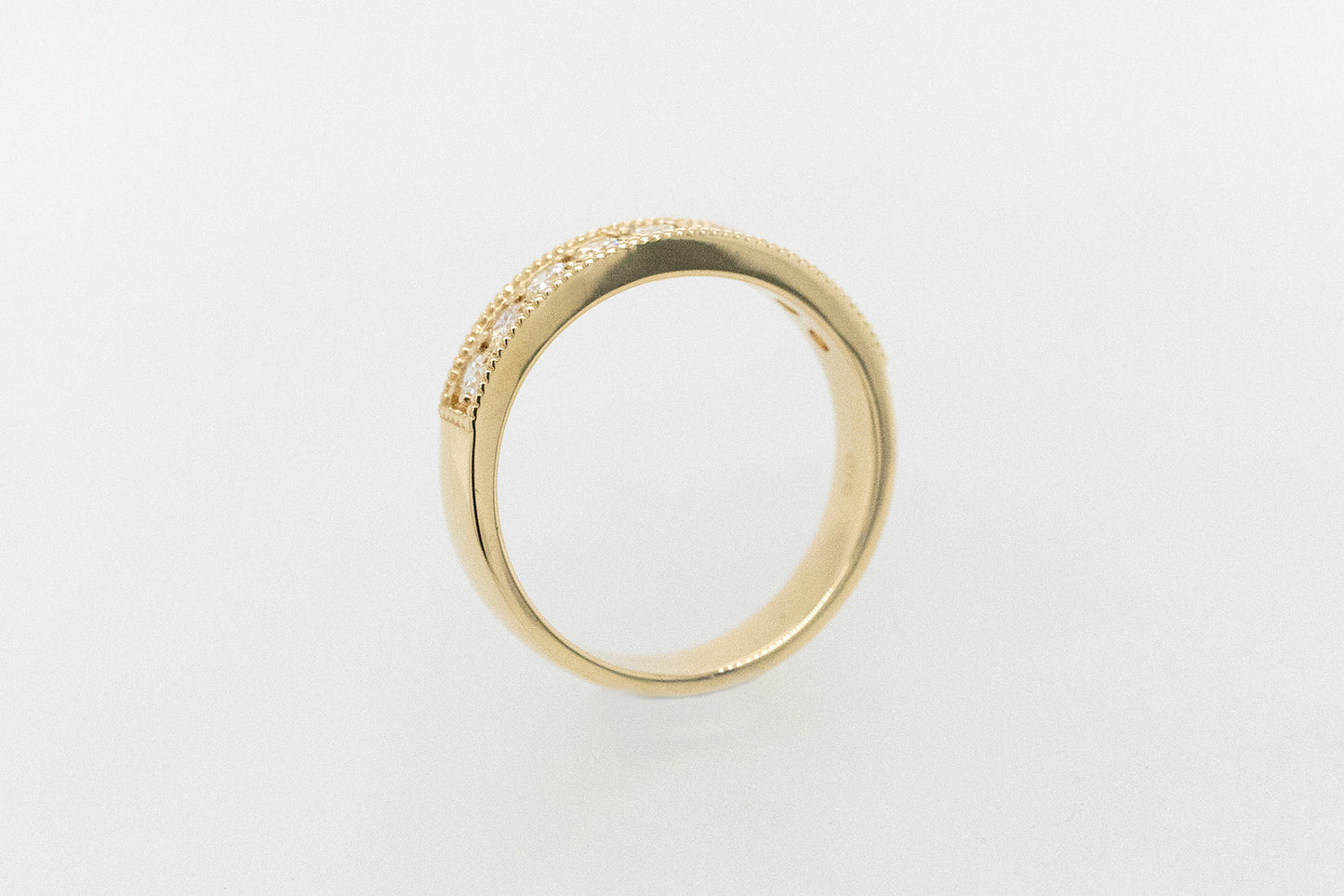 0.05ct Milgrain Wedding Ring