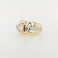Pink, White and Champagne Diamond ring 