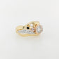 Pink, White and Champagne Diamond ring 