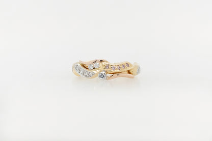Argyle Swirl Diamond Ring
