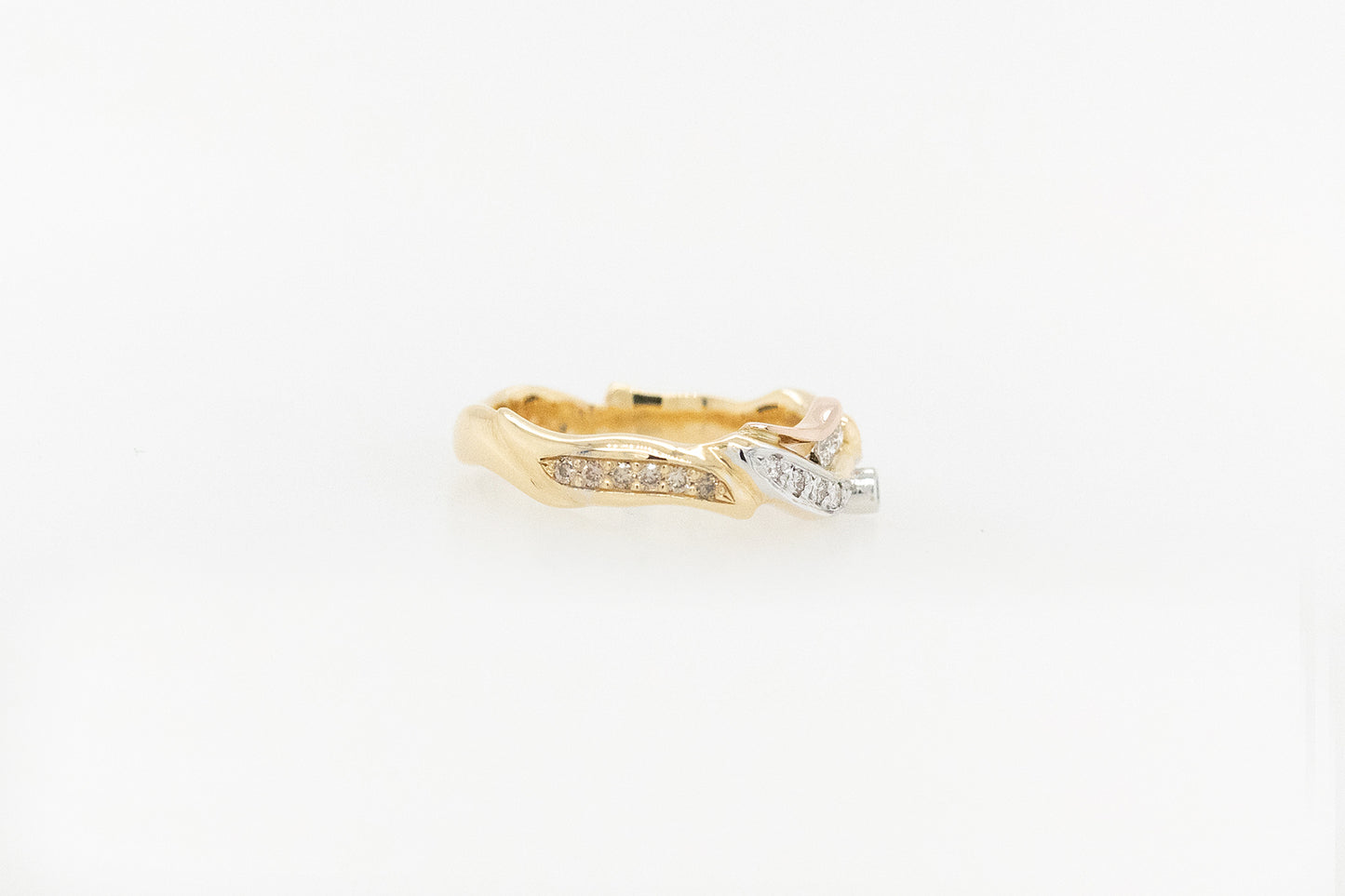 Argyle Swirl Diamond Ring