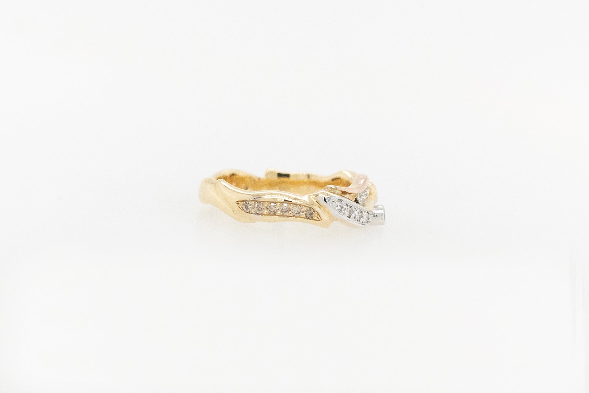 Argyle Swirl Diamond Ring