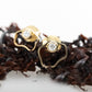 Seaweed Inspired Diamond Stud Earrings