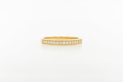 Fine Milgrain Wedding Band