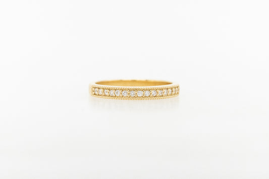 Fine Milgrain Wedding Band