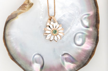Everlasting Mother of Pearl & Sapphire Pendant