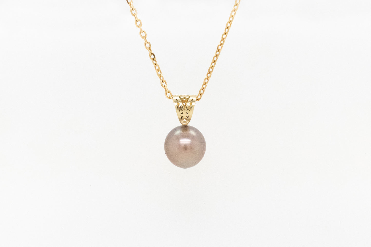 Pearl Drop Pendant with Filigree Bale