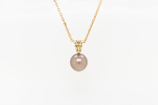 Pearl Drop Pendant with Filigree Bale